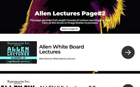 allen video|allen video lectures.